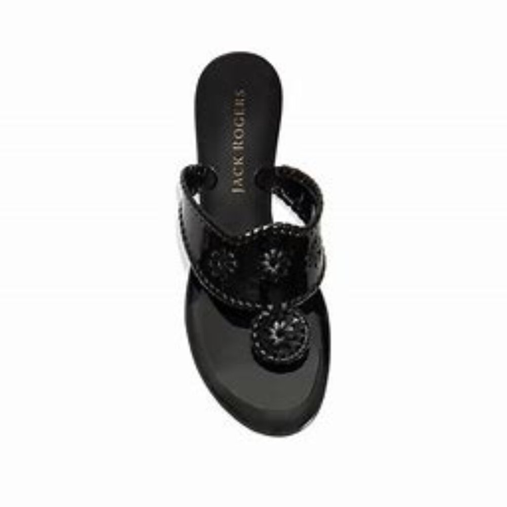 Jack Rogers $60 Jacks Jelly Black Sz 10 NIB!